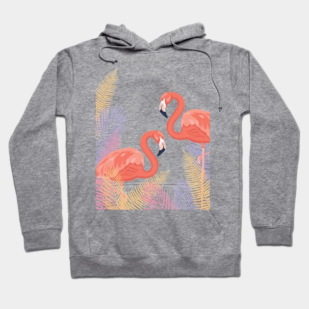 Flamingos Hoodie by SWON Design